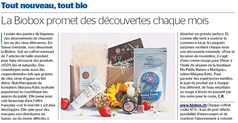 Article paru dans la tribune de Genève